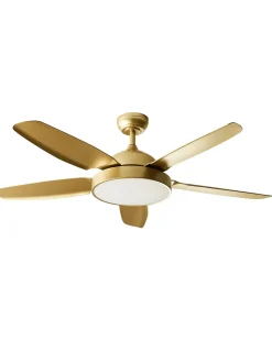 Sale Beliani Ventilatore a soffitto con luce GOSHAABA con telecomando LED Ottone
