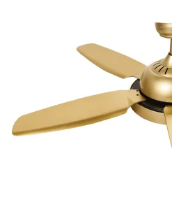 Sale Beliani Ventilatore a soffitto con luce GOSHAABA con telecomando LED Ottone