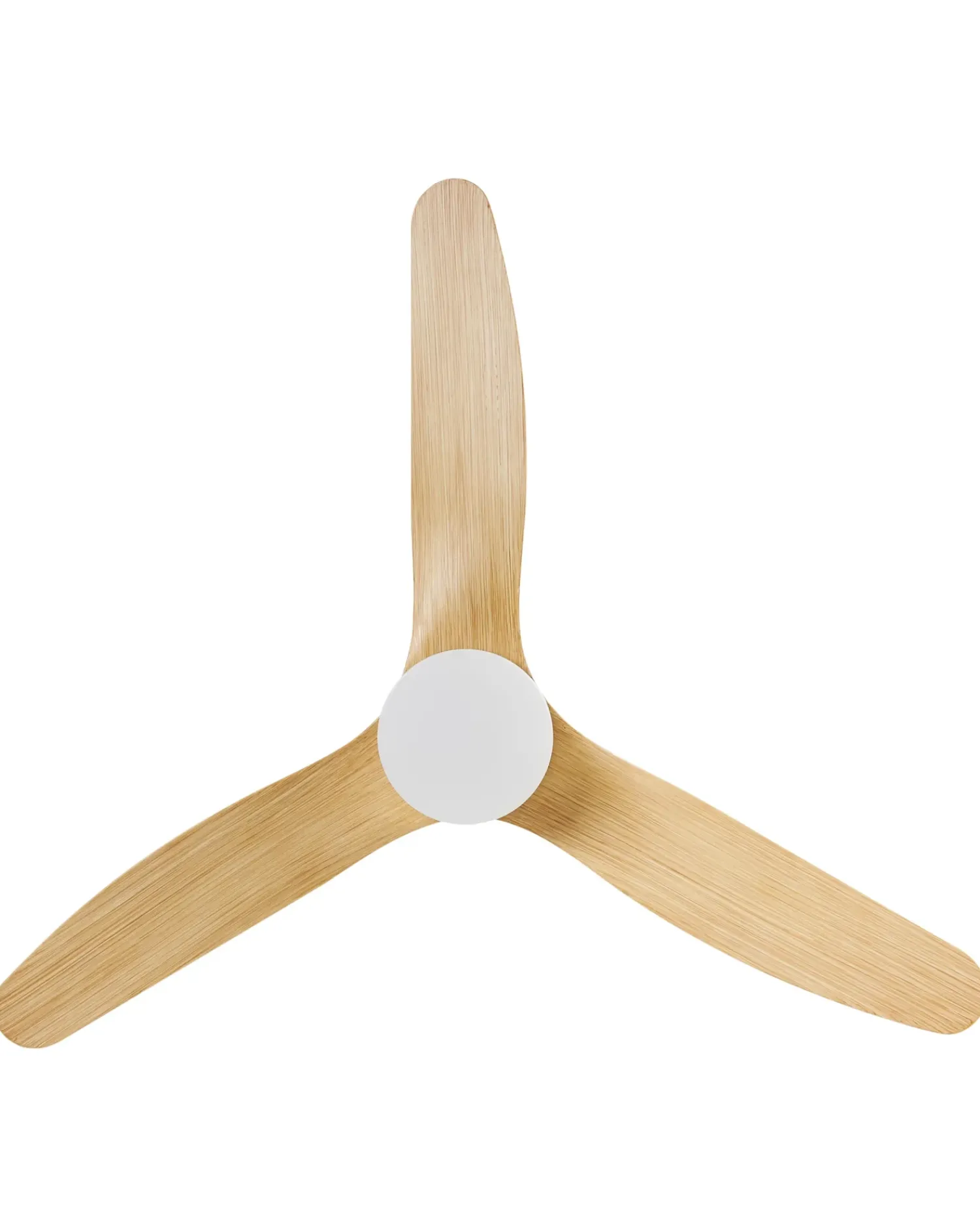 Clearance Beliani Ventilatore a soffitto con luce ANDERSON con telecomando LED Marrone chiaro Bianco Marrone