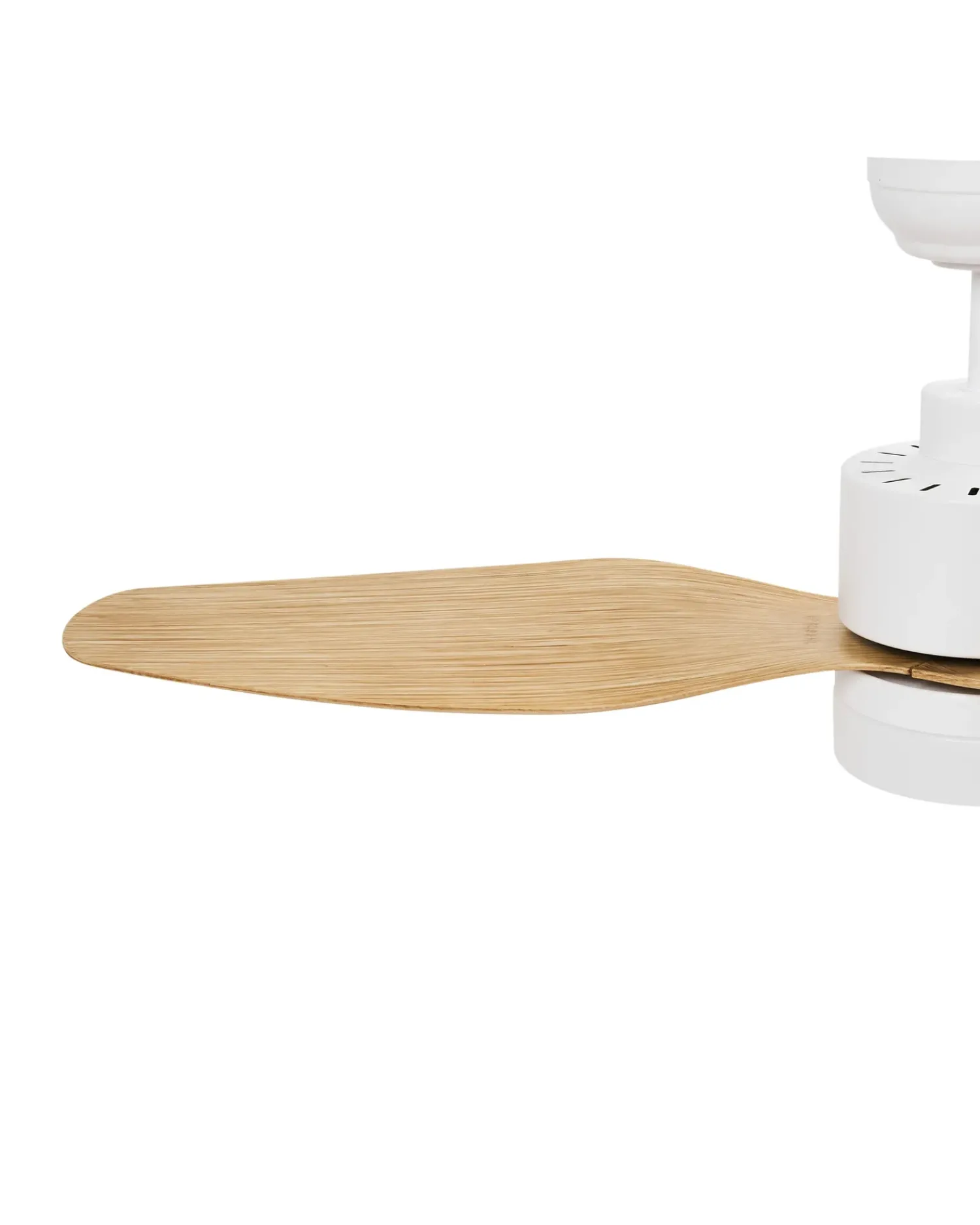 Clearance Beliani Ventilatore a soffitto con luce ANDERSON con telecomando LED Marrone chiaro Bianco Marrone
