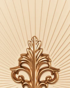 Clearance Beliani Ventilatore a soffitto con luce BORMEJO con telecomando LED Oro Beige Oro