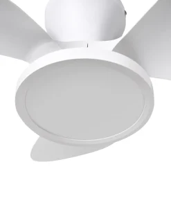 Sale Beliani Ventilatore a soffitto con luce PUNTI con telecomando LED Bianco