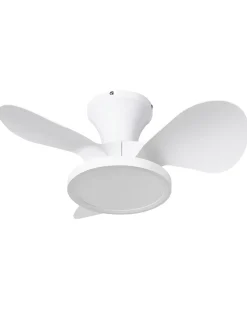 Sale Beliani Ventilatore a soffitto con luce PUNTI con telecomando LED Bianco