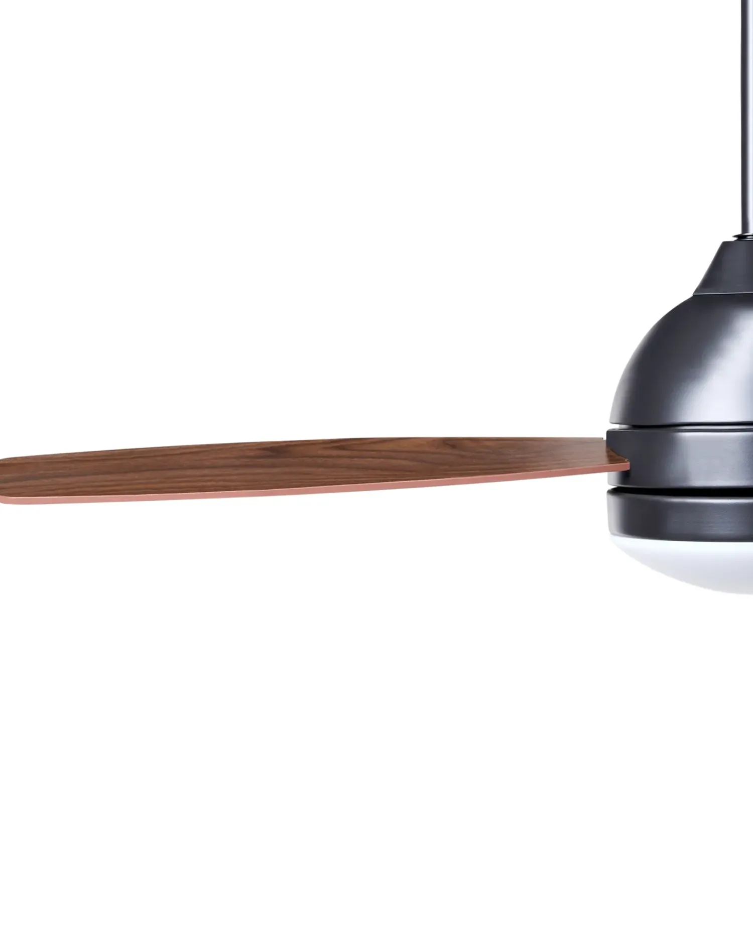 Hot Beliani Ventilatore a soffitto con luce MANSALA con telecomando LED Marrone scuro Marrone Nero