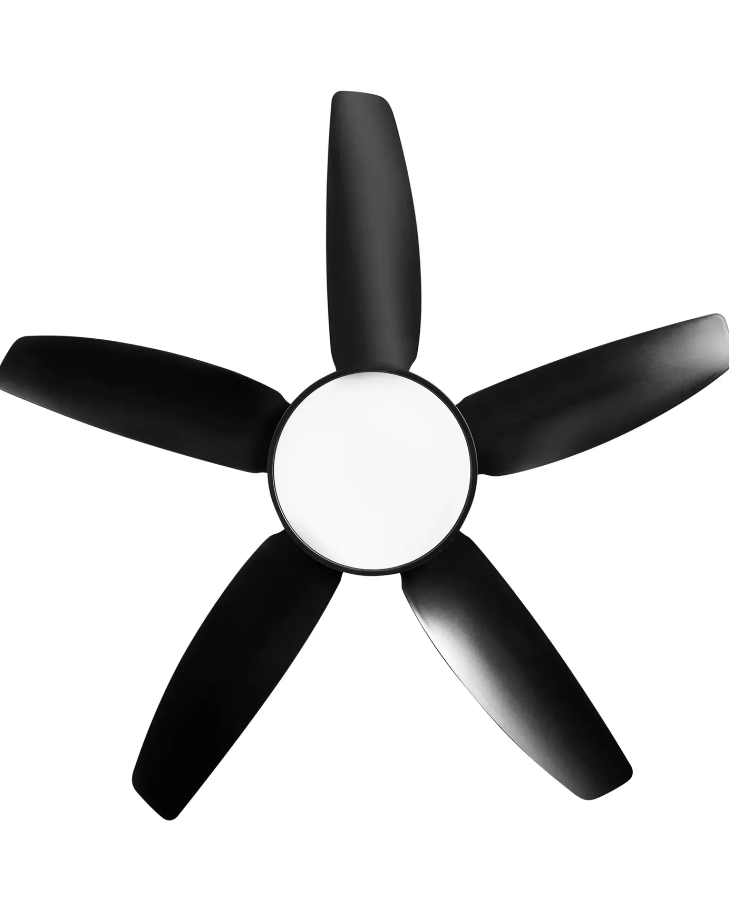 Discount Beliani Ventilatore a soffitto con luce LOUVET con telecomando LED Nero