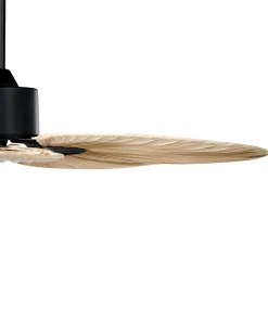 Sale Beliani Ventilatore a soffitto MAMMOTH con telecomando Naturale Naturale Nero