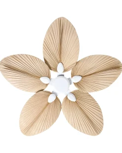 Online Beliani Ventilatore a soffitto MAMMOTH Naturale Bianco Naturale