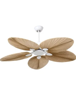 Online Beliani Ventilatore a soffitto MAMMOTH Naturale Bianco Naturale
