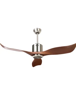 Clearance Beliani Ventilatore a soffitto ROSEAU Marrone Marrone Nero