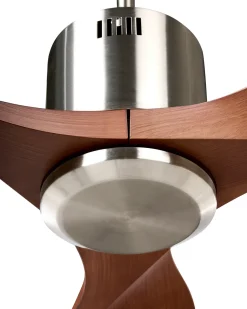 Clearance Beliani Ventilatore a soffitto ROSEAU Marrone Marrone Nero