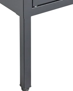 Vetrina in vetro FOXTON Metallo 80 cm Nero