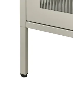 Vetrina in vetro GLEORA Metallo Beige chiaro