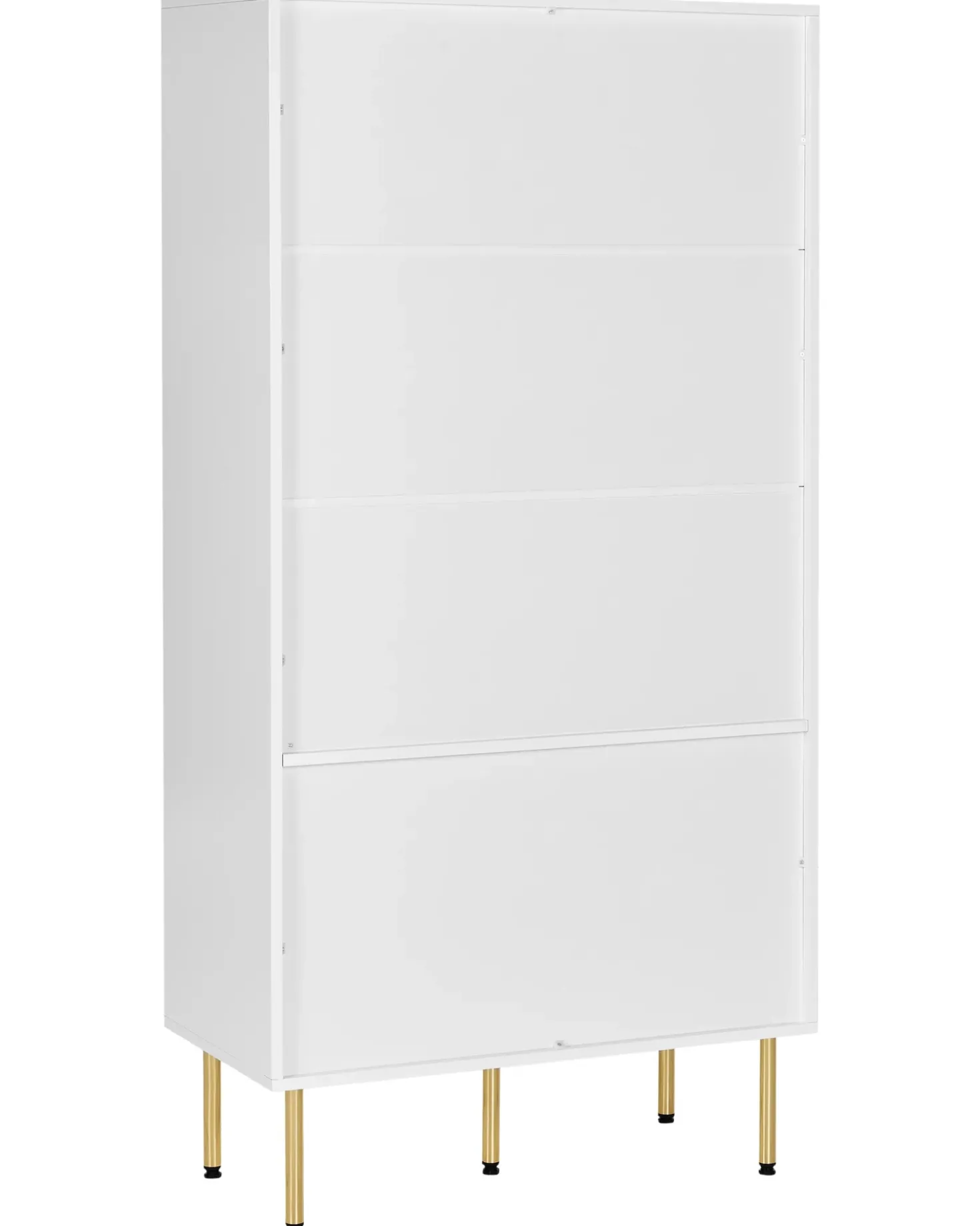Vetrina in vetro MILORA 80 cm Bianco